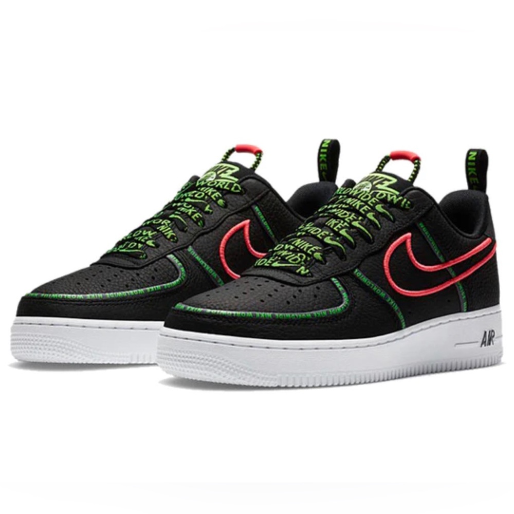Nike Air Force 1 ‘07 Premium ‘Worldwide Pack- Black Green Strike’